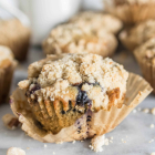 Brown Butter Blueberry Crumb Muffins