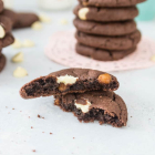 5-Ingredient Double Chocolate Caramel Cookies