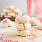 White Chocolate Peppermint Thumbprint Cookies