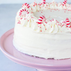 Peppermint Cake with White Chocolate Buttercream