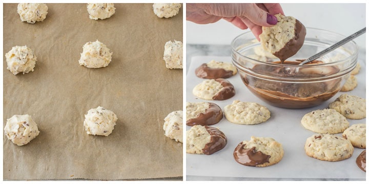 how to make chocolate dipped potato chip cookies