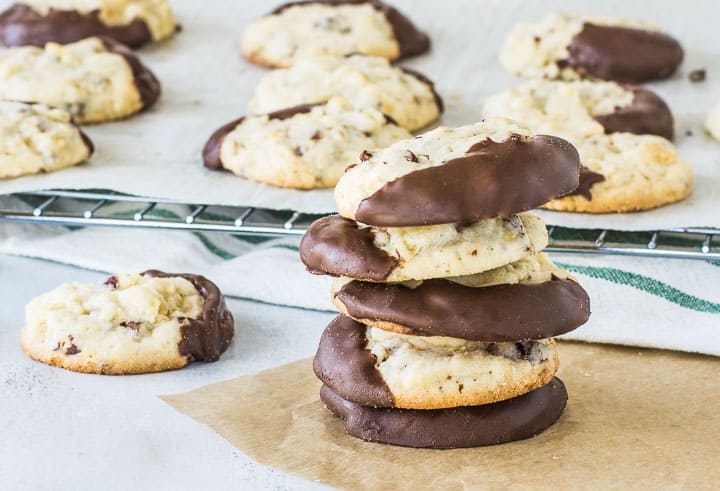 Chocolate-Dipped Potato Chip Cookies