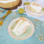 This coconut lime no-bake cheesecake is a perfect (and refreshing!) summer dessert, fit for any occasion!