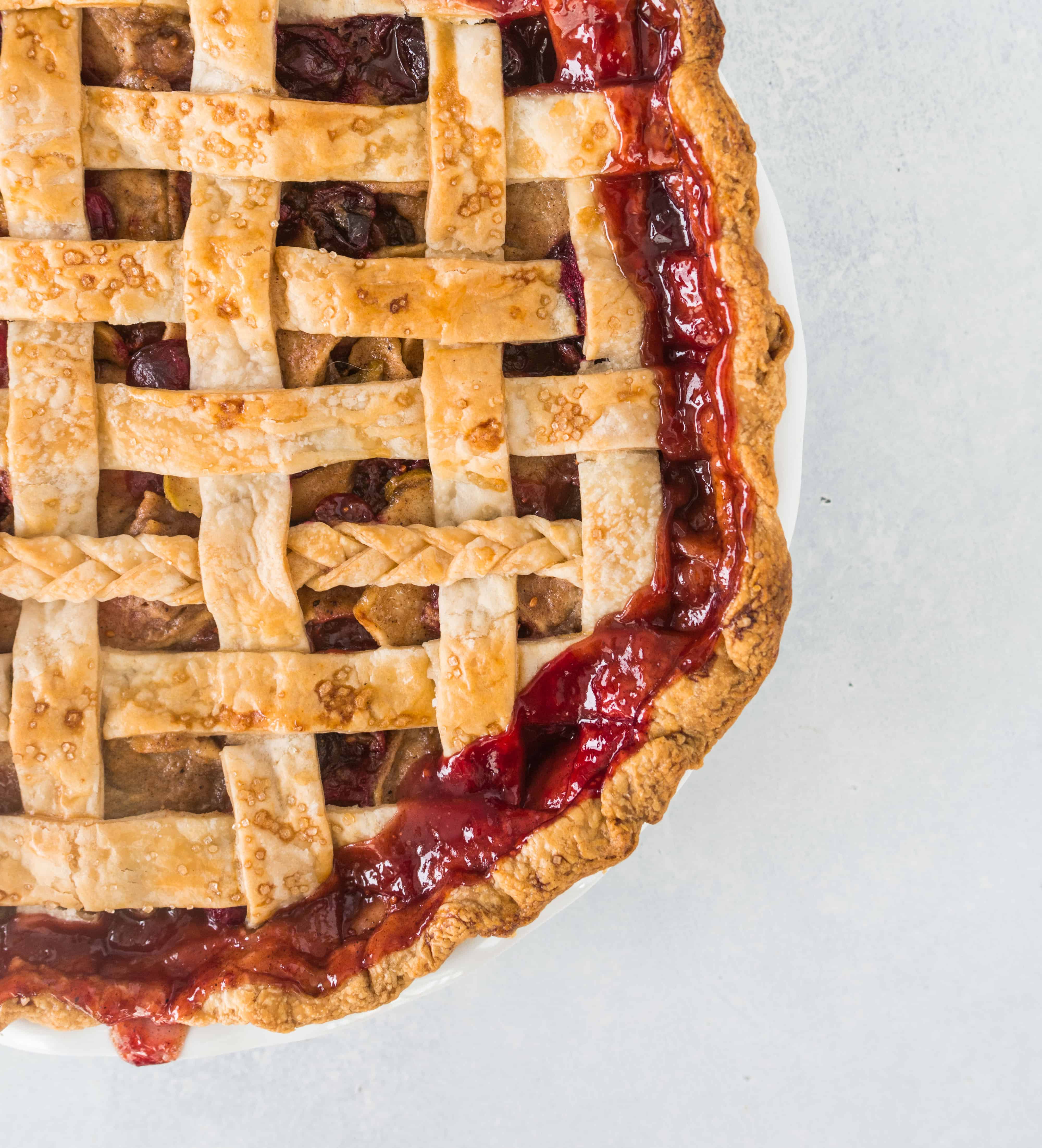 Apple Cranberry Pie - The Itsy-Bitsy Kitchen