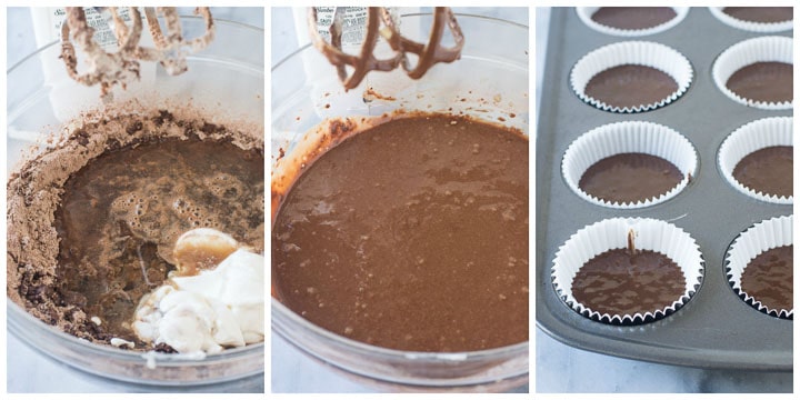 how to make easy chocolate cupcakes steps 4 through 6