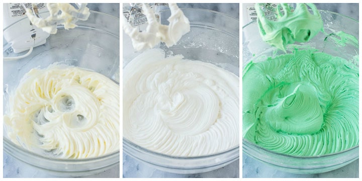 how to make frosting for grinch cake step by step