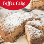 pinterest image for apple coffee cake