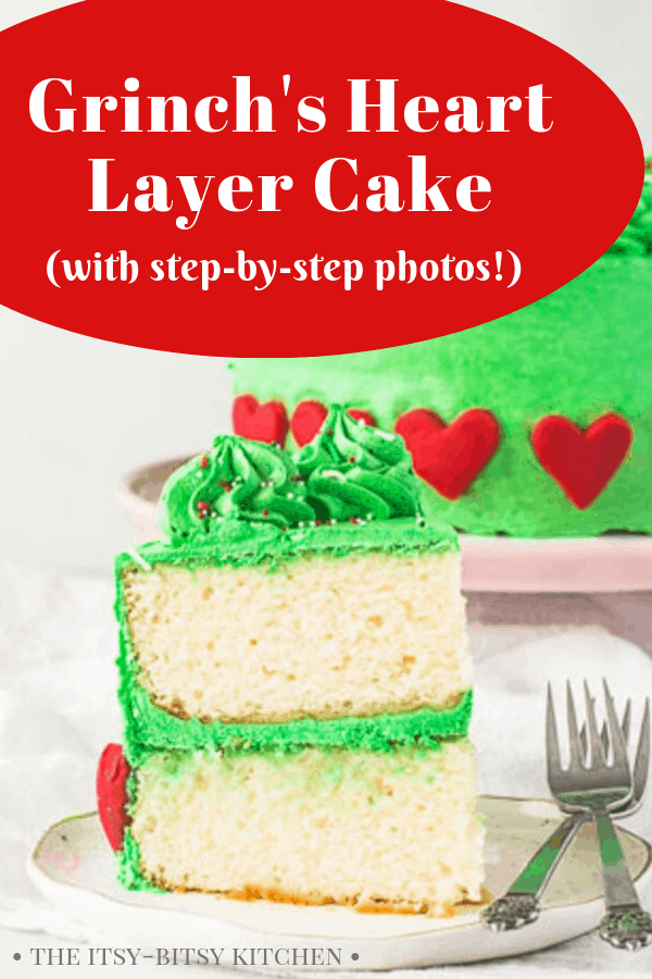 Grinch Cake - The Itsy-Bitsy Kitchen