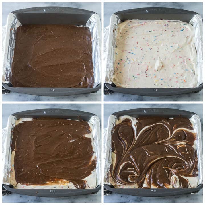how to finish birthday cake brownies