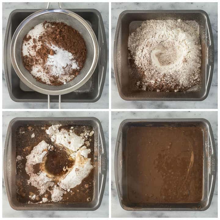 how to make chocolate dump cake step by step