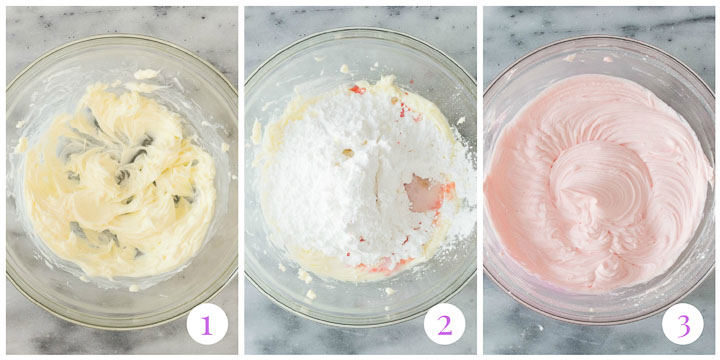 how to make cherry buttercream step by step