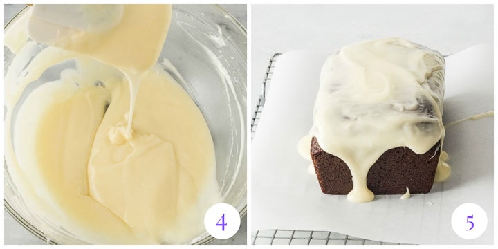 how to glaze gingerbread cake