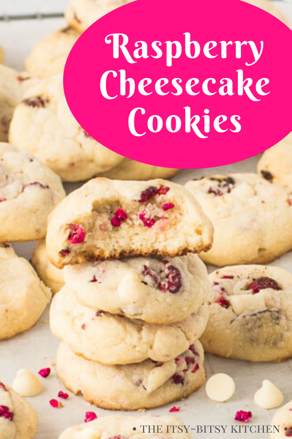 Raspberry Cheesecake Cookies The ItsyBitsy Kitchen