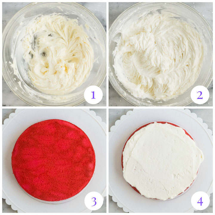 how to frost pink ombre cake