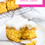 pinterest image for cake with text overlay