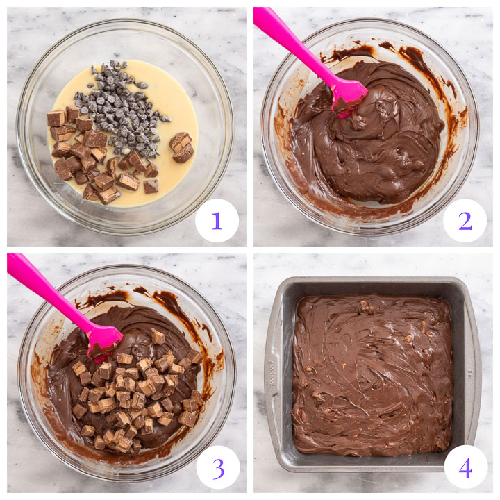 how to make Milky Way fudge step by step