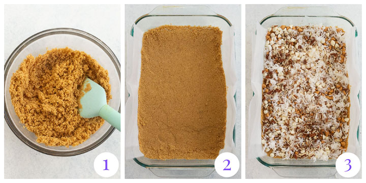 how to make Nutella magic bars step by step